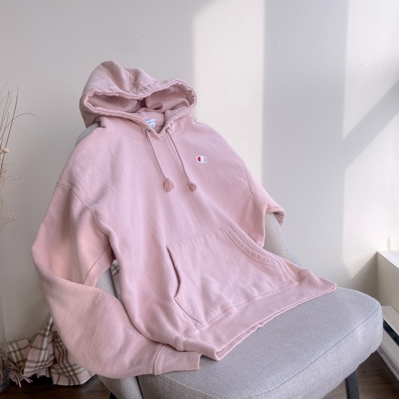 Champion Reverse Weave Baby Pink Hoodie (Size XL) - Picture 7 of 8